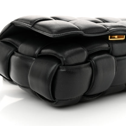 Bottega Veneta Nappa Maxi Intreccio Padded Cassette Crossbody Bag Black 9 of 14