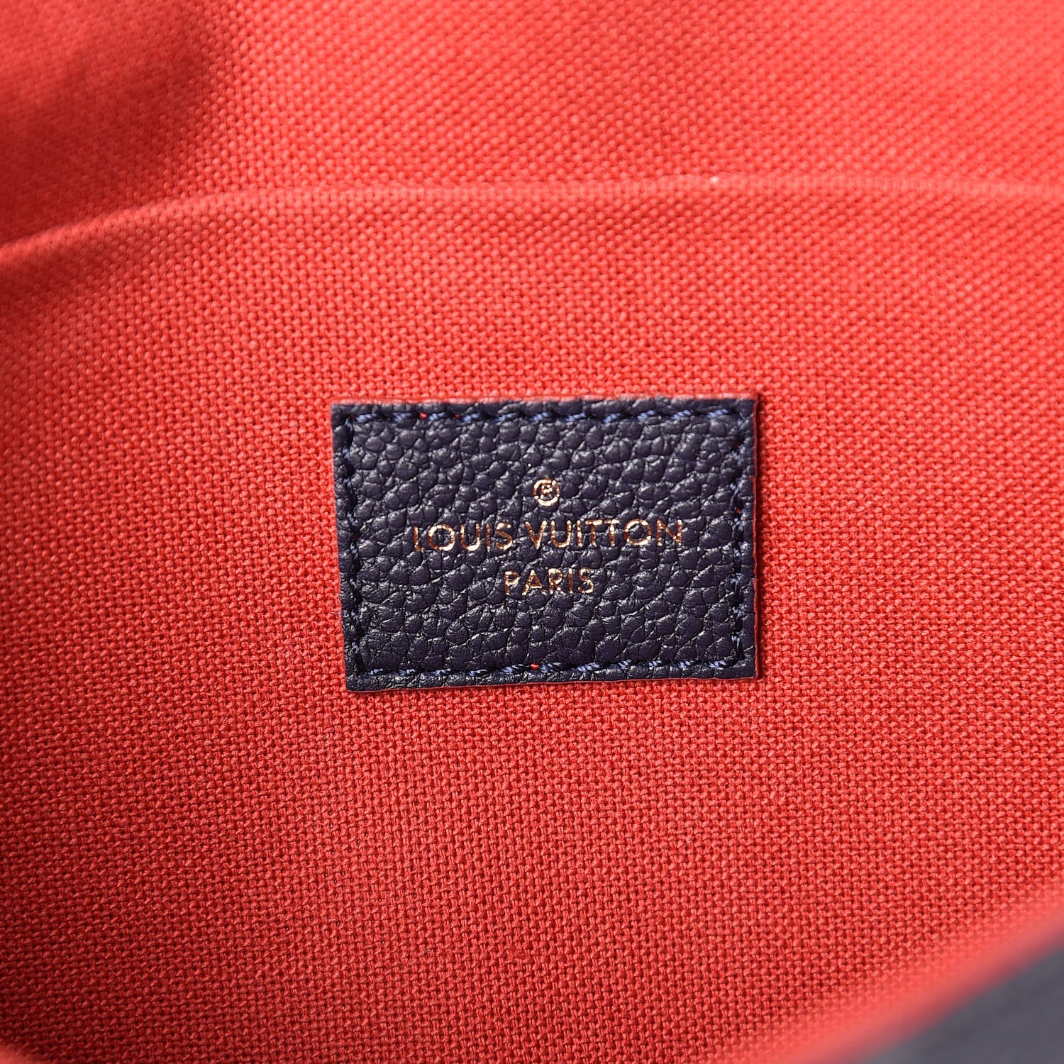 Louis Vuitton Empreinte Pochette Felicie Chain Wallet Marine Rouge 9 of 16