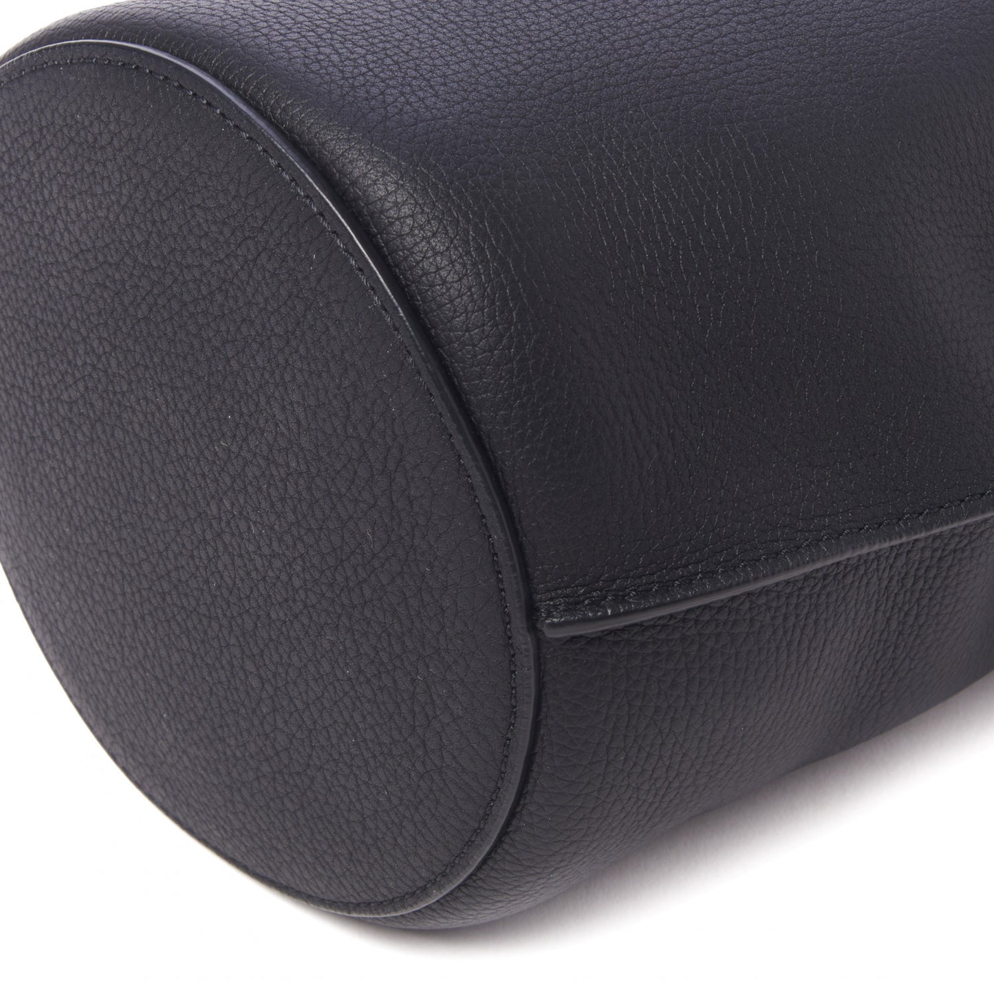 Supple Grained Calfskin Nano Big Bag Bucket Black