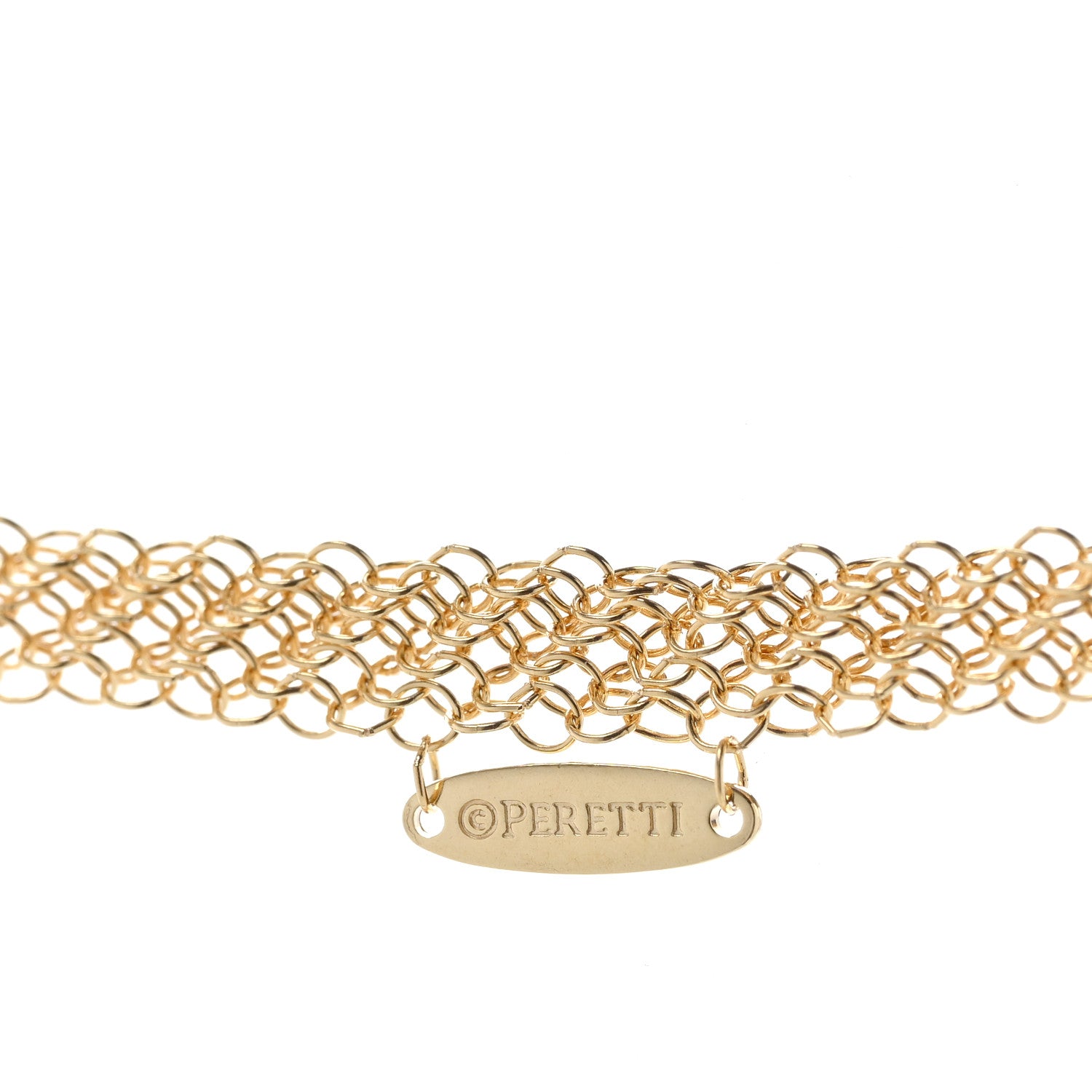 Tiffany 18K Yellow Gold Jade 35mm Open Heart Elsa Peretti Necklace 4 of 6