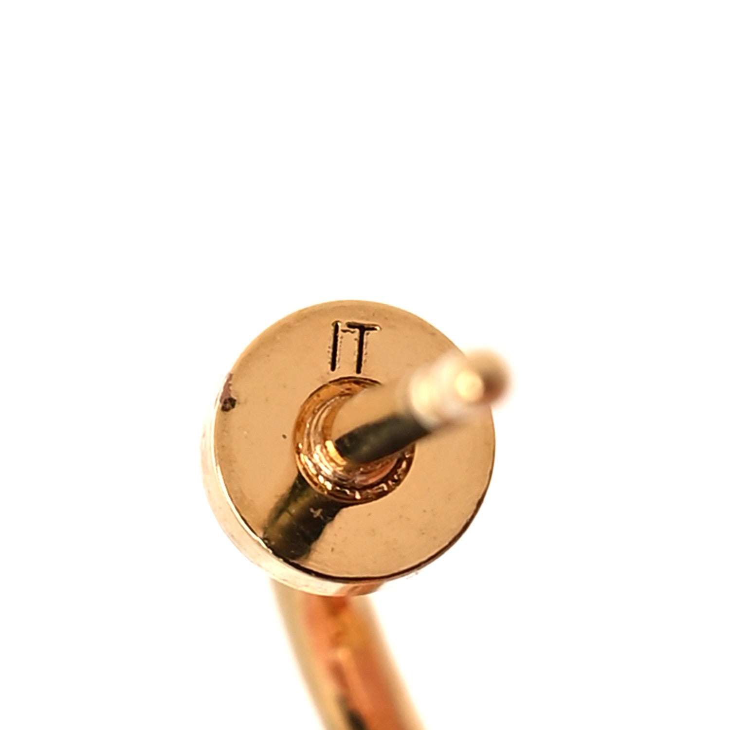 Louis Vuitton Brass Blooming Earrings Gold 4 of 5