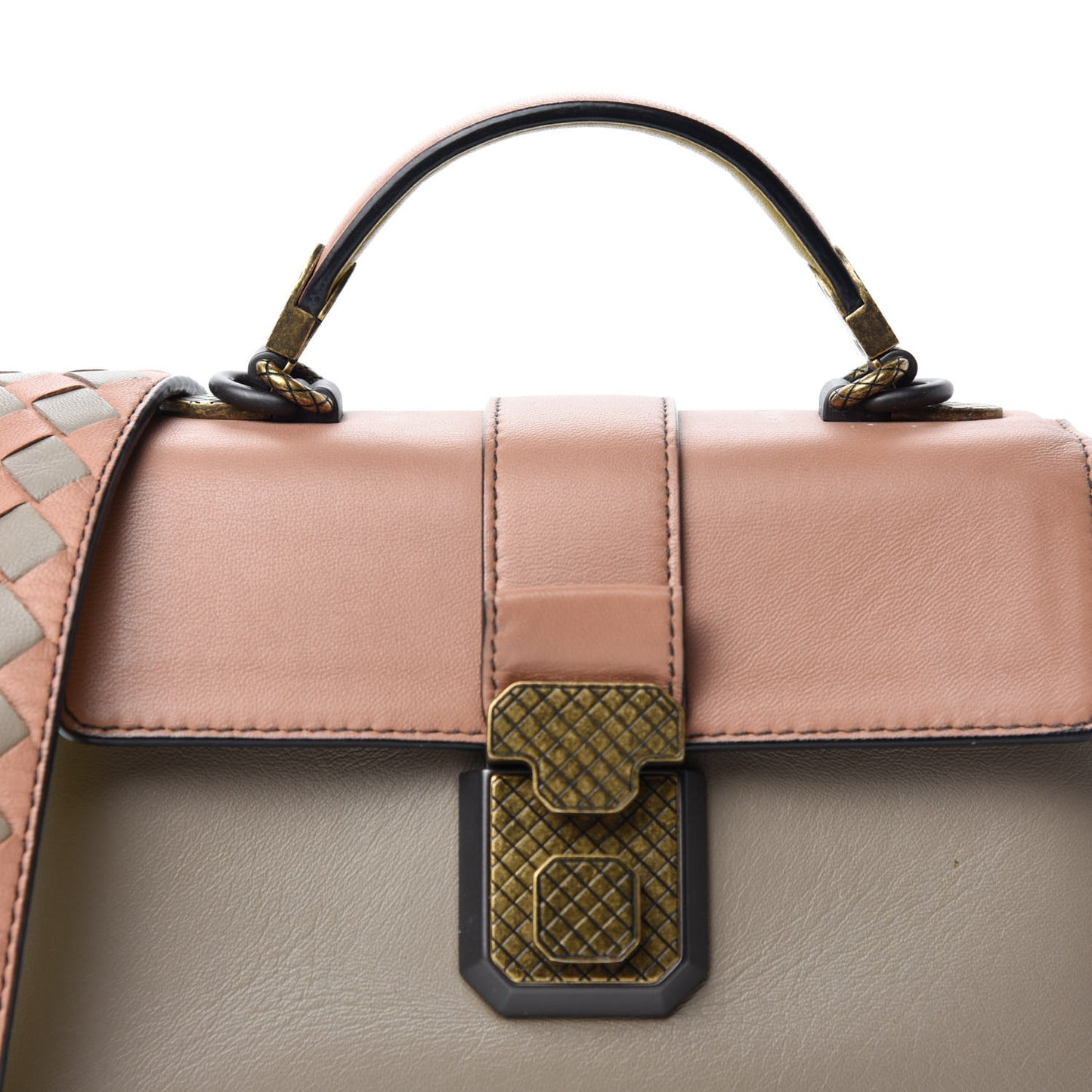 Nappa Multicolor Mini Piazza Bag Limestone