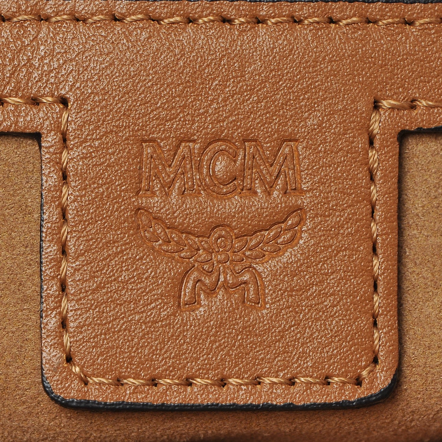 MCM Visetos Large Hobo Cognac 9 of 18