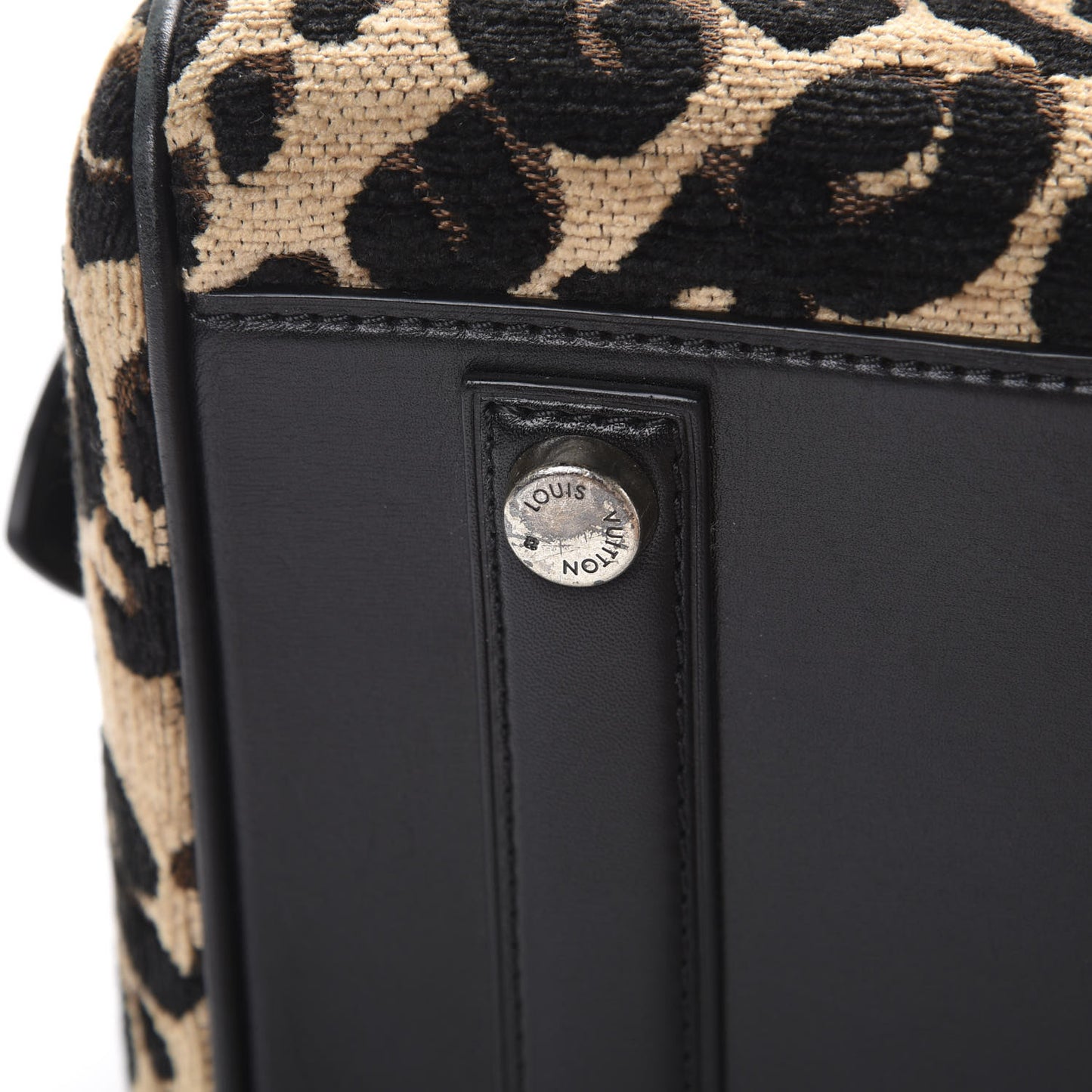 Jacquard Velvet Leopard Print Stephen Sprouse Speedy