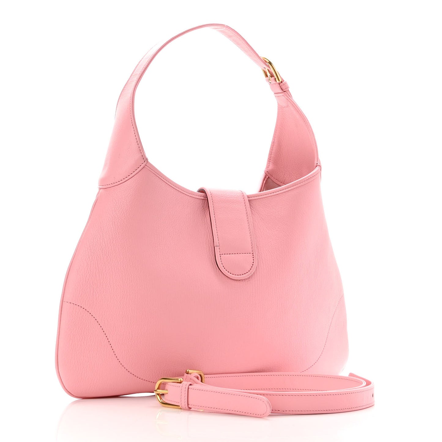 Goatskin Medium Aphrodite Shoulder Bag Wild Rose