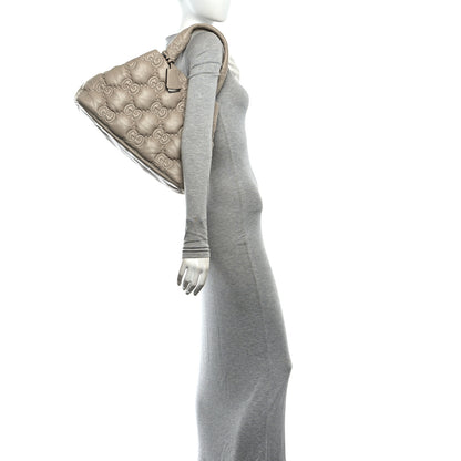 Gucci Calfskin GG Matelasse Large Tote Beige 2 of 10