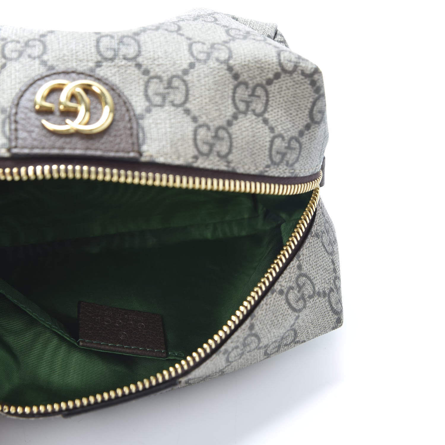 Gucci Soft GG Supreme Monogram Calfskin Medium Ophidia Cosmetic Case Beige Ebony New Acero 4 of 9