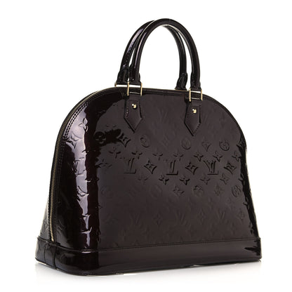 Louis Vuitton Vernis Alma MM Amarante 3 of 12