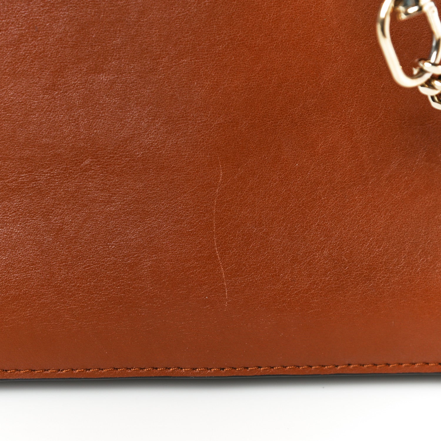 Chloe Suede Calfskin Medium Faye Shoulder Bag Tobacco 19 of 23