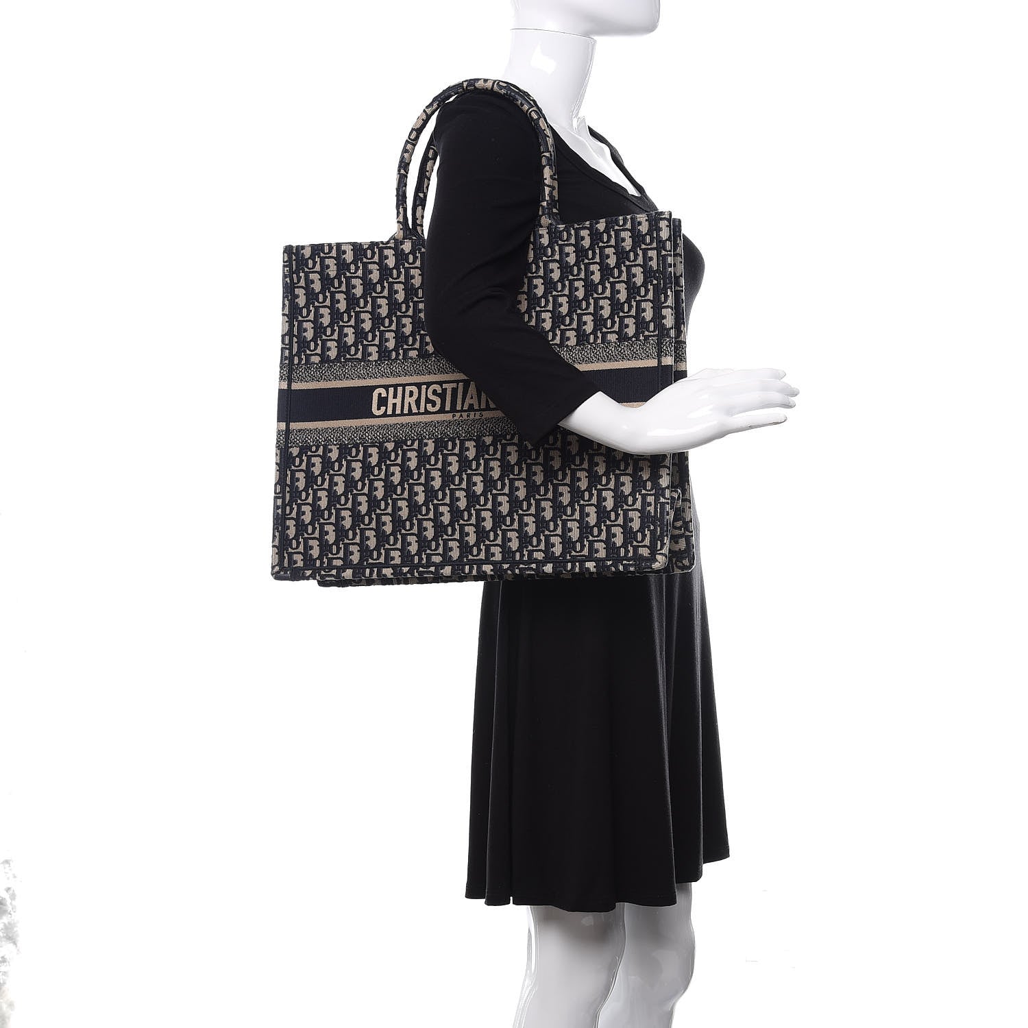 Christian Dior Oblique Book Tote Blue Multicolor 2 of 12