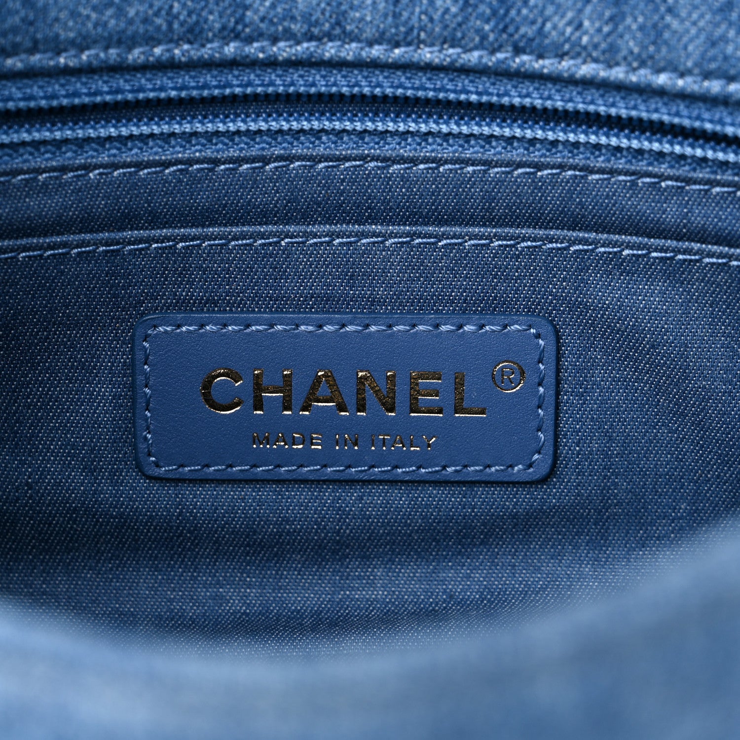 Chanel Denim Quilted Mini Pearl Crush Rectangular Flap Blue 6 of 9