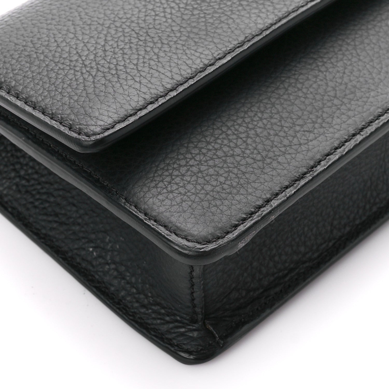 Versace Grained Calfskin Medusa Evening Clutch Bag Black 9 of 11