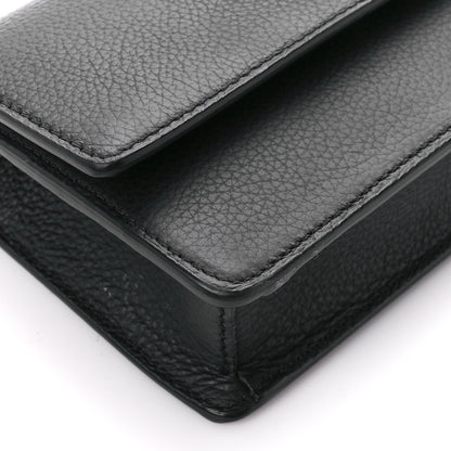 Versace Grained Calfskin Medusa Evening Clutch Bag Black 9 of 11