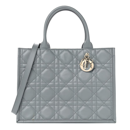 Christian Dior Calfskin Macrocannage Medium Book Tote Grey 1 of 12