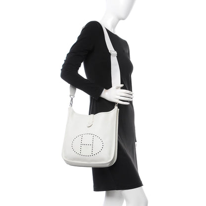 Hermes Epsom Evelyne III PM White 2 of 9