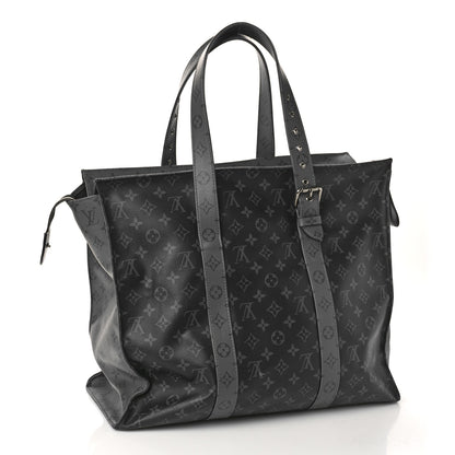Louis Vuitton Monogram Eclipse Cabas Zippe GM Black 4 of 11