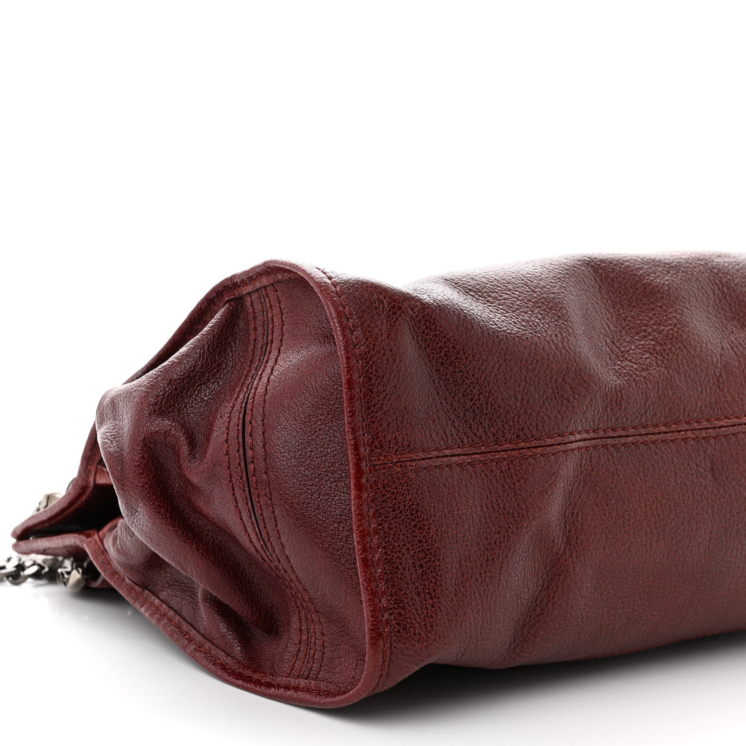 Burberry Calfskin Ashmore Tote Burgundy 10 of 12