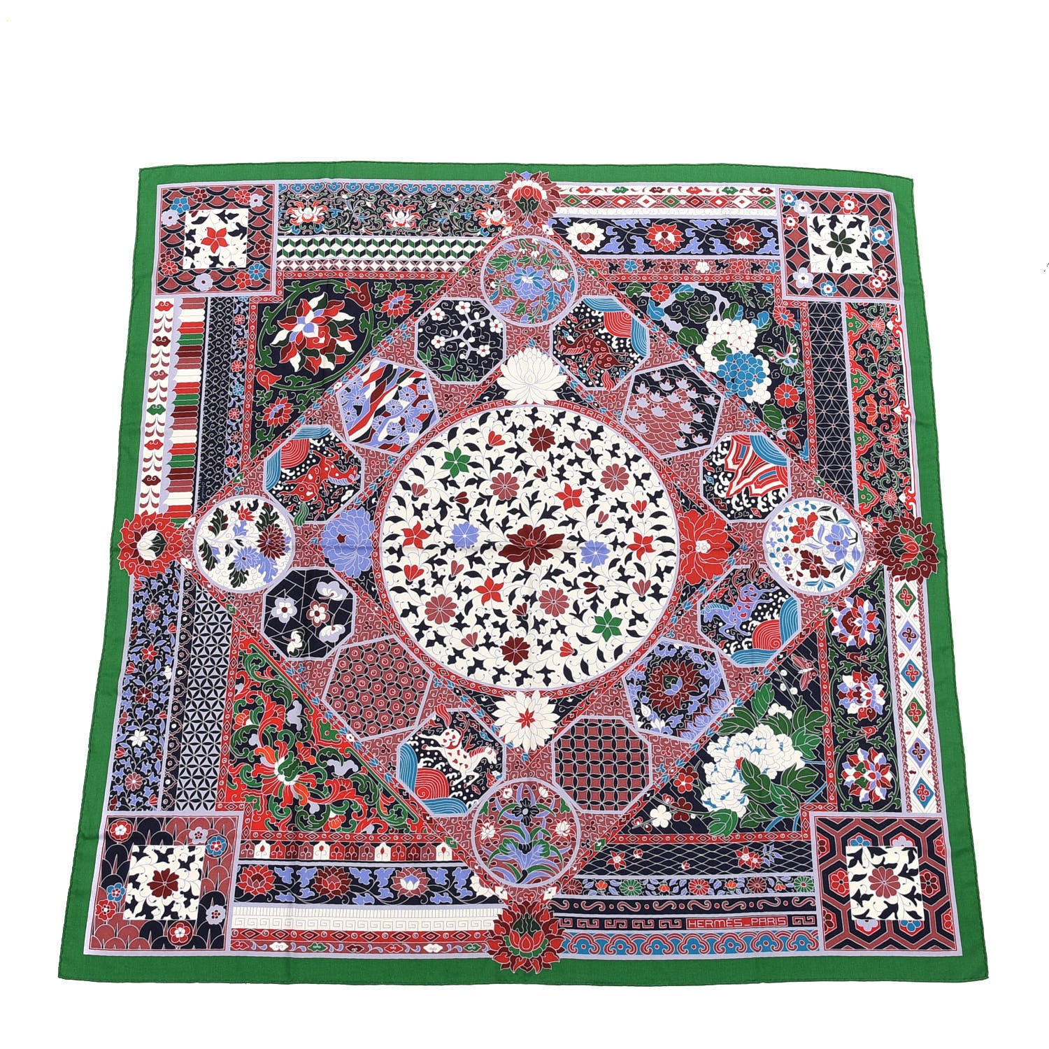 Hermes Cashmere Silk Collections Imperiales Shawl 140 1 of 4