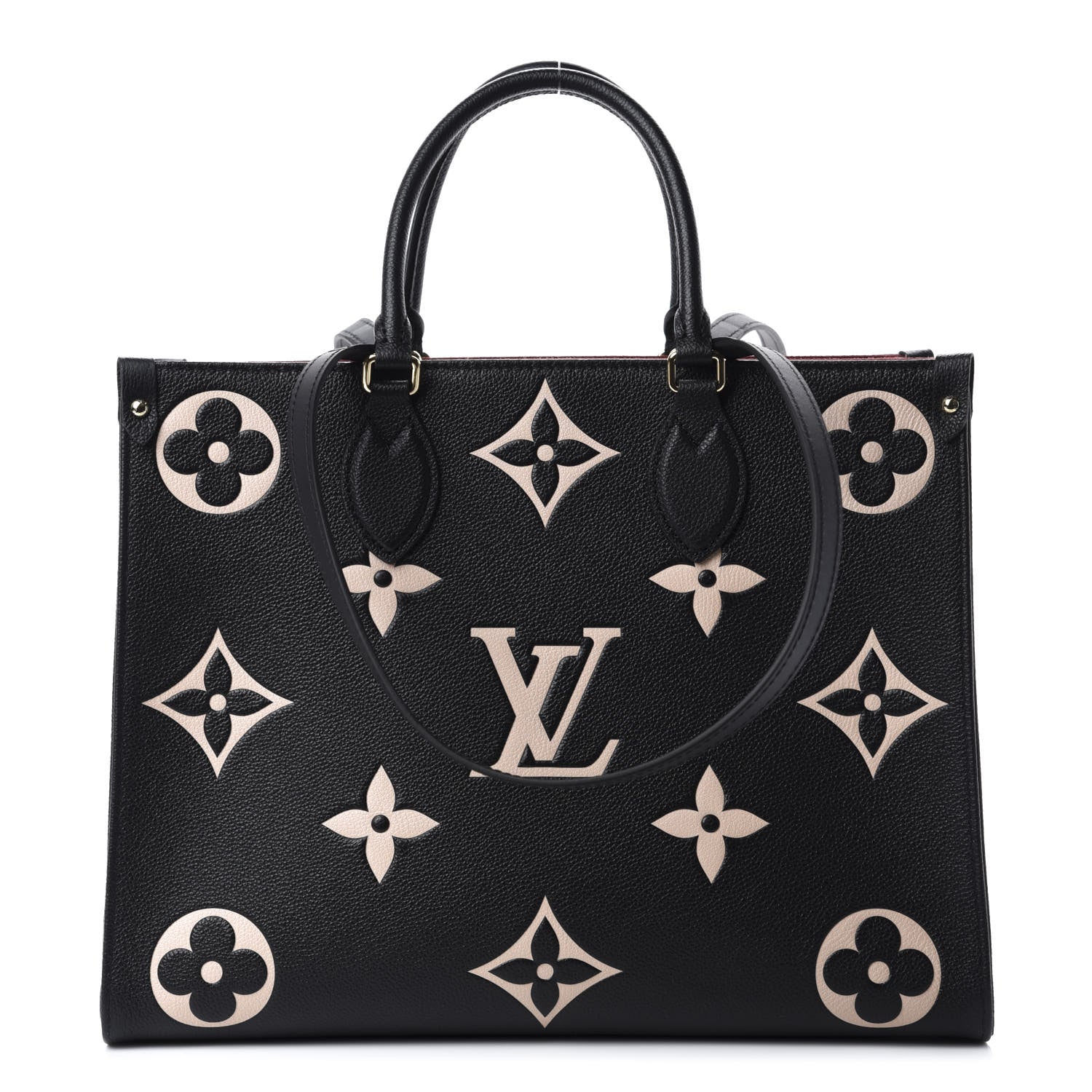 Louis Vuitton Empreinte Monogram Giant Onthego MM Black Beige 1 of 10