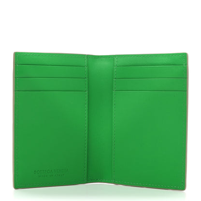 Bottega Veneta Calfskin Intrecciato Flap Card Case Travertine Parakeet 5 of 7