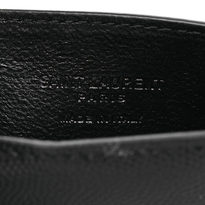 Saint Laurent Grain de Poudre 5 Fragments Card Holder Black 6 of 8
