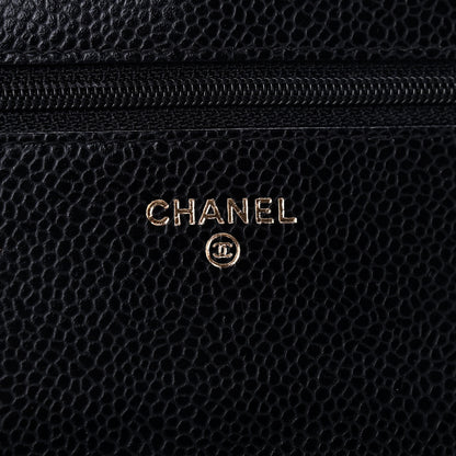 Chanel Caviar Quilted Wallet On Chain WOC Black 6 of 11