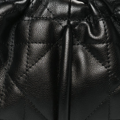 Christian Dior Calfskin Macrocannage Walk In Dior Hobo Black 8 of 10