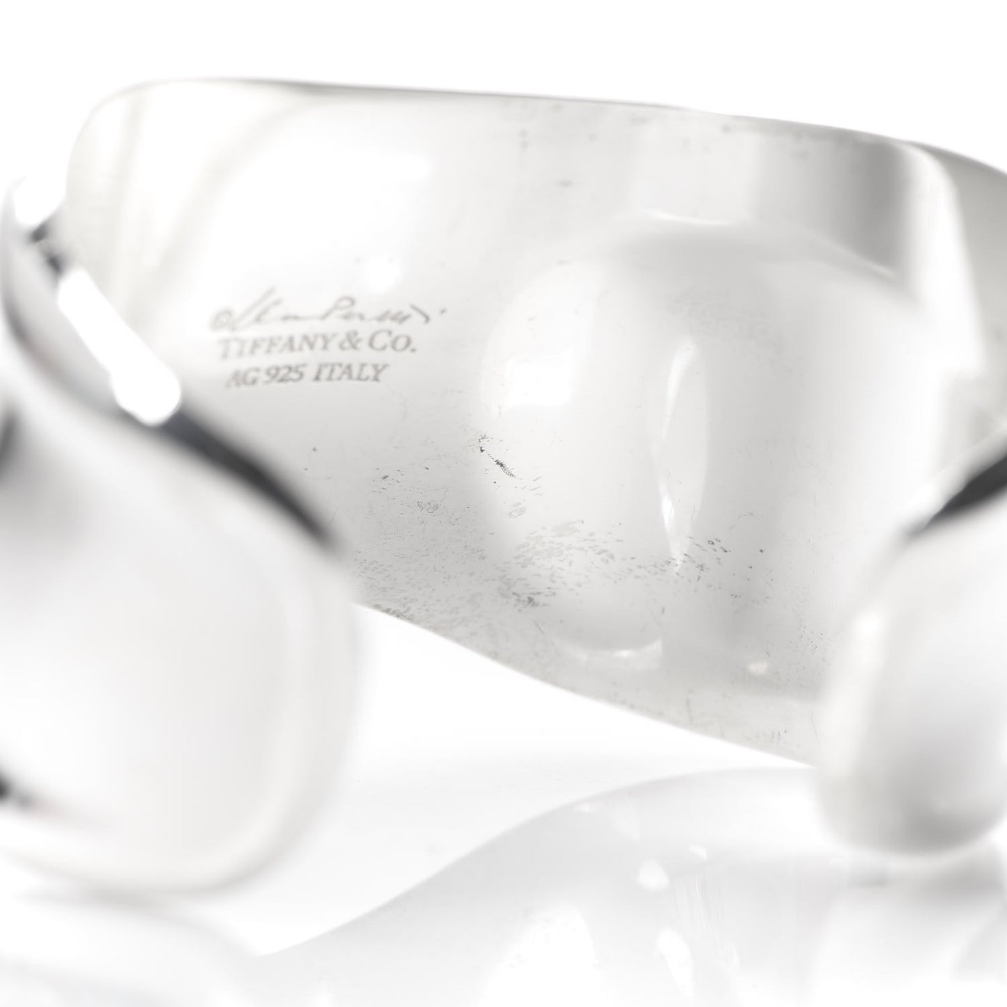 Sterling Silver Small Elsa Peretti Right Wrist Bone Cuff Bracelet