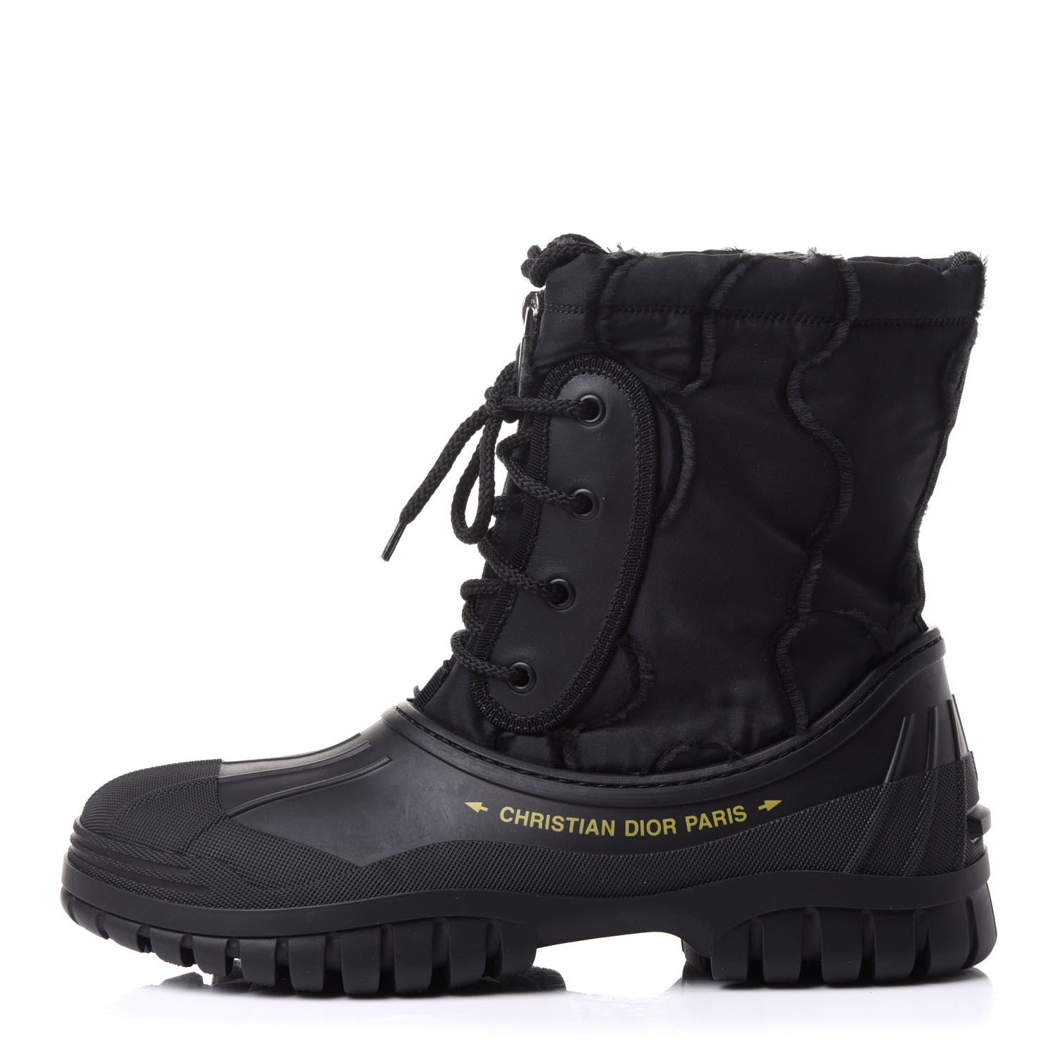 Christian Dior Rubber Nylon D-Venture Boots 40 Black 1 of 9