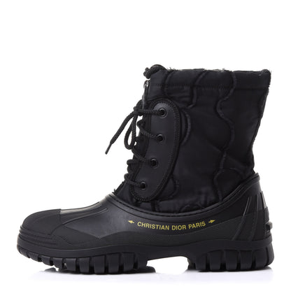 Christian Dior Rubber Nylon D-Venture Boots 40 Black 1 of 9