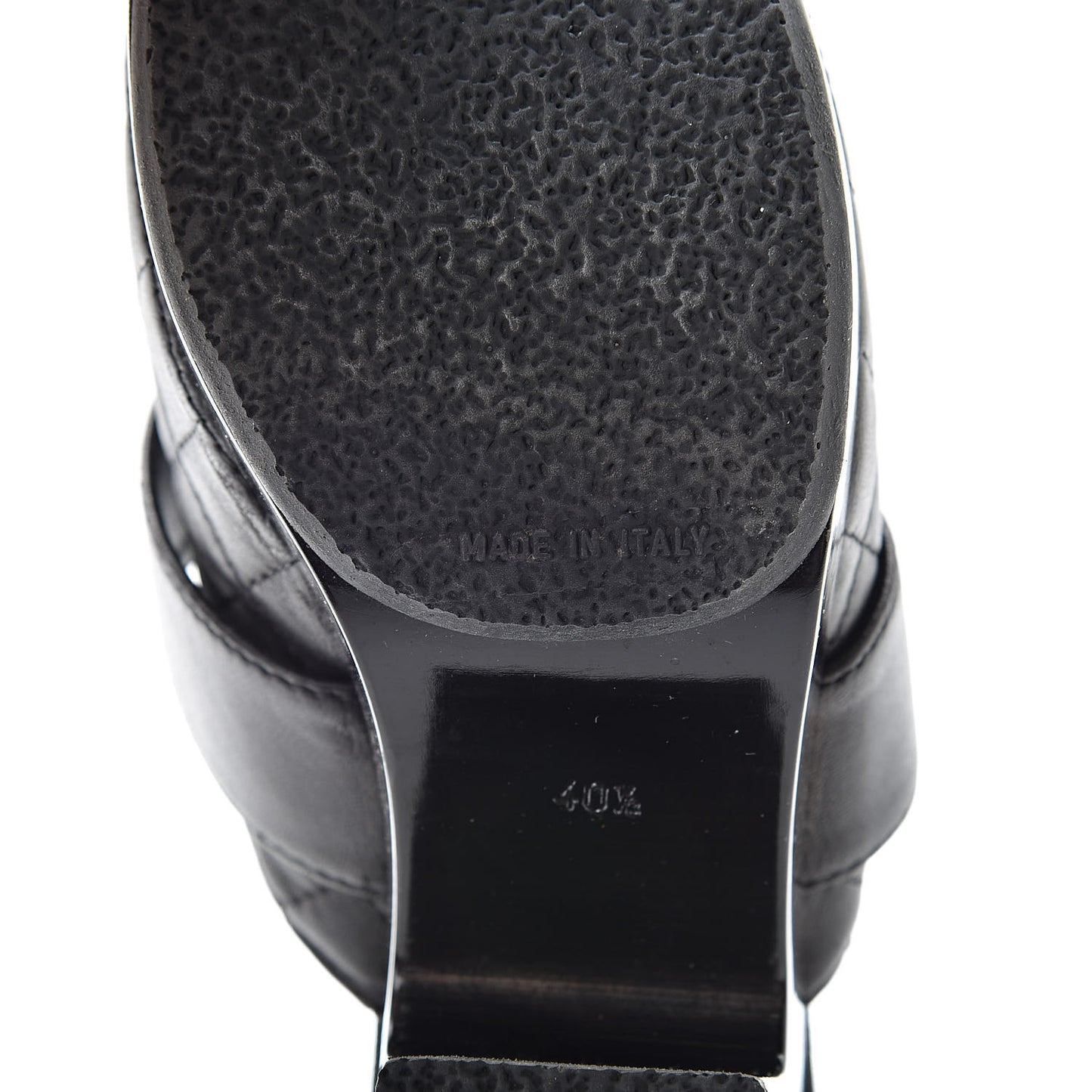 Lambskin Quilted CC Mules 40.5 Black