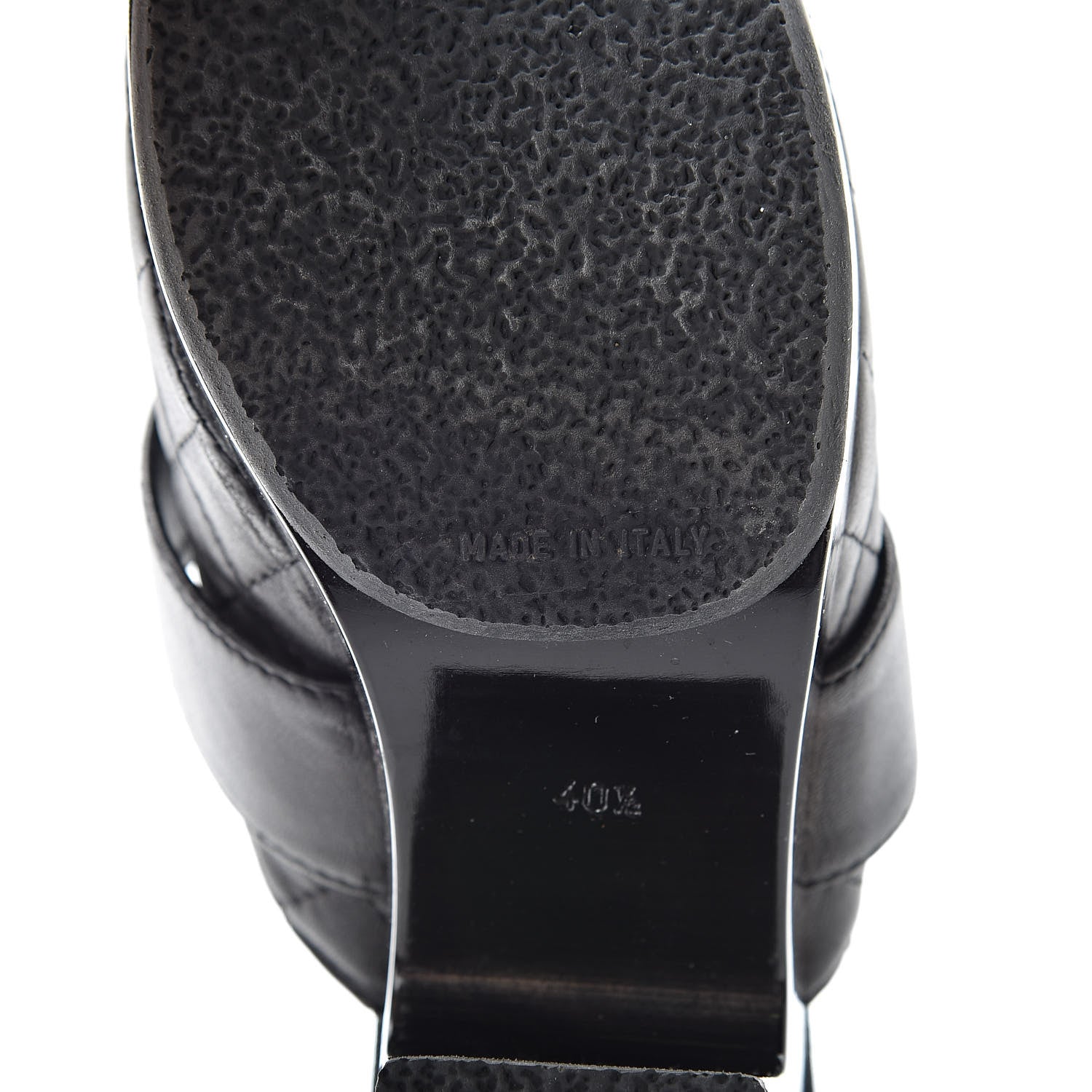 Chanel Lambskin Quilted CC Mules 40.5 Black 8 of 11