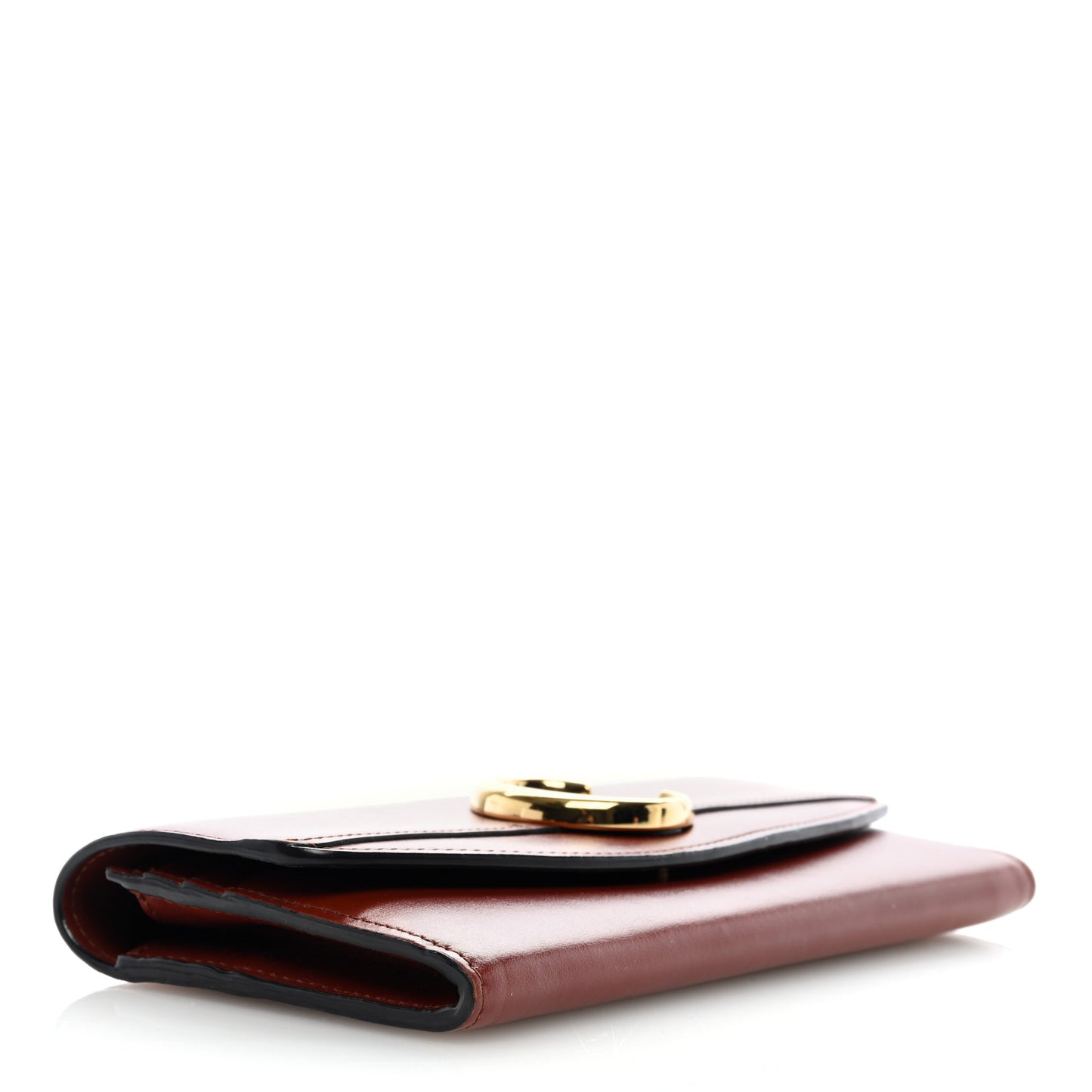 Smooth Calfskin Chloe Long Wallet Tan