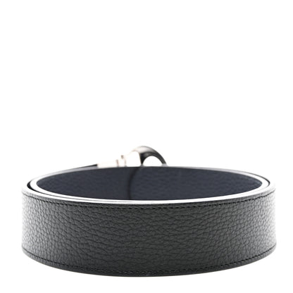 Gucci Calfskin 1973 Reversible Belt 90 36 Black Navy 2 of 5