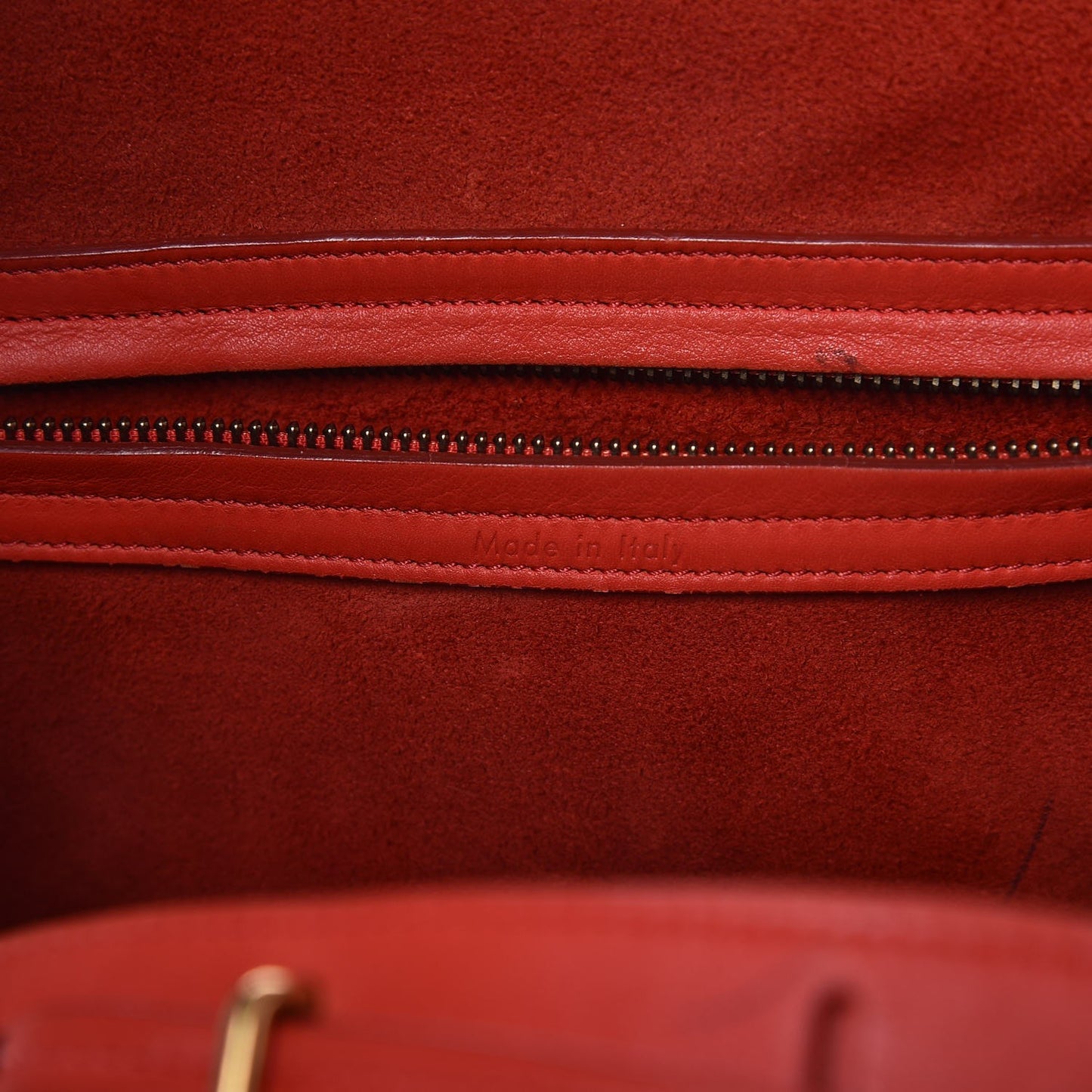 Nappa Calfskin Medium Phantom Luggage Vermillion