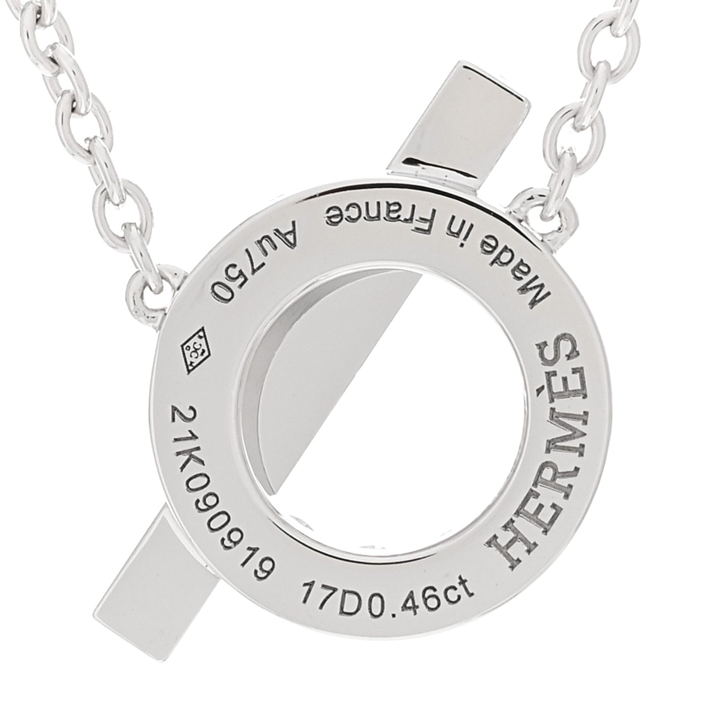 18K White Gold Diamond Finesse Pendant Necklace