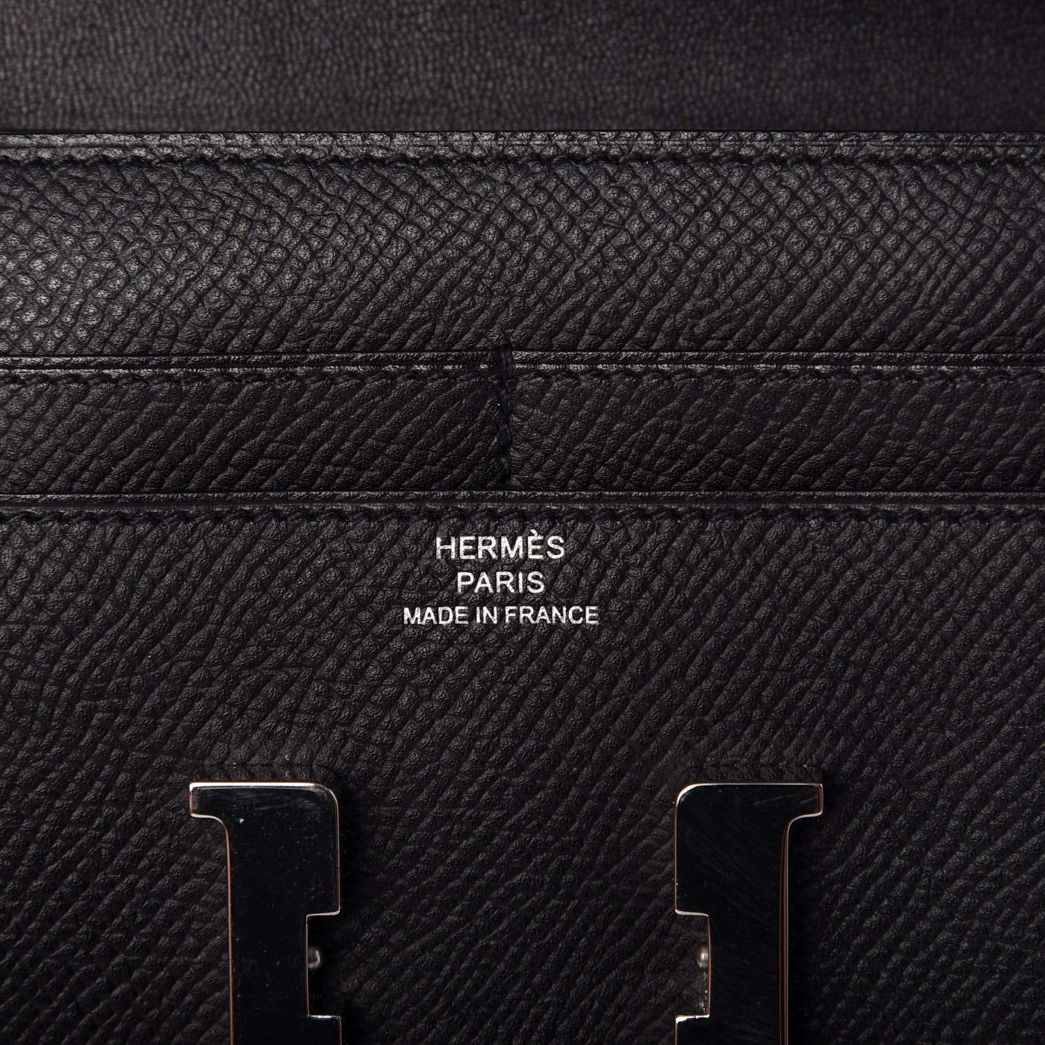 Hermes Epsom Constance Short Wallet Black 6 of 6