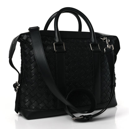 Bottega Veneta Nappa Intrecciato Large Briefcase Black 3 of 8
