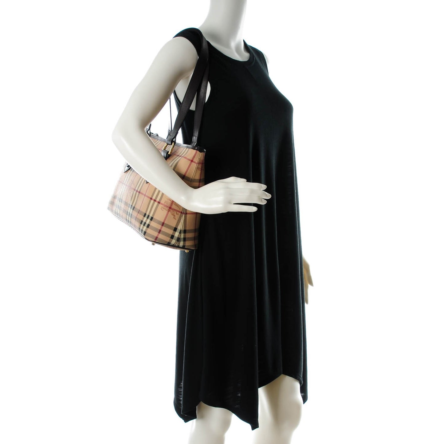 Haymarket Check Medium Regent Tote Chocolate