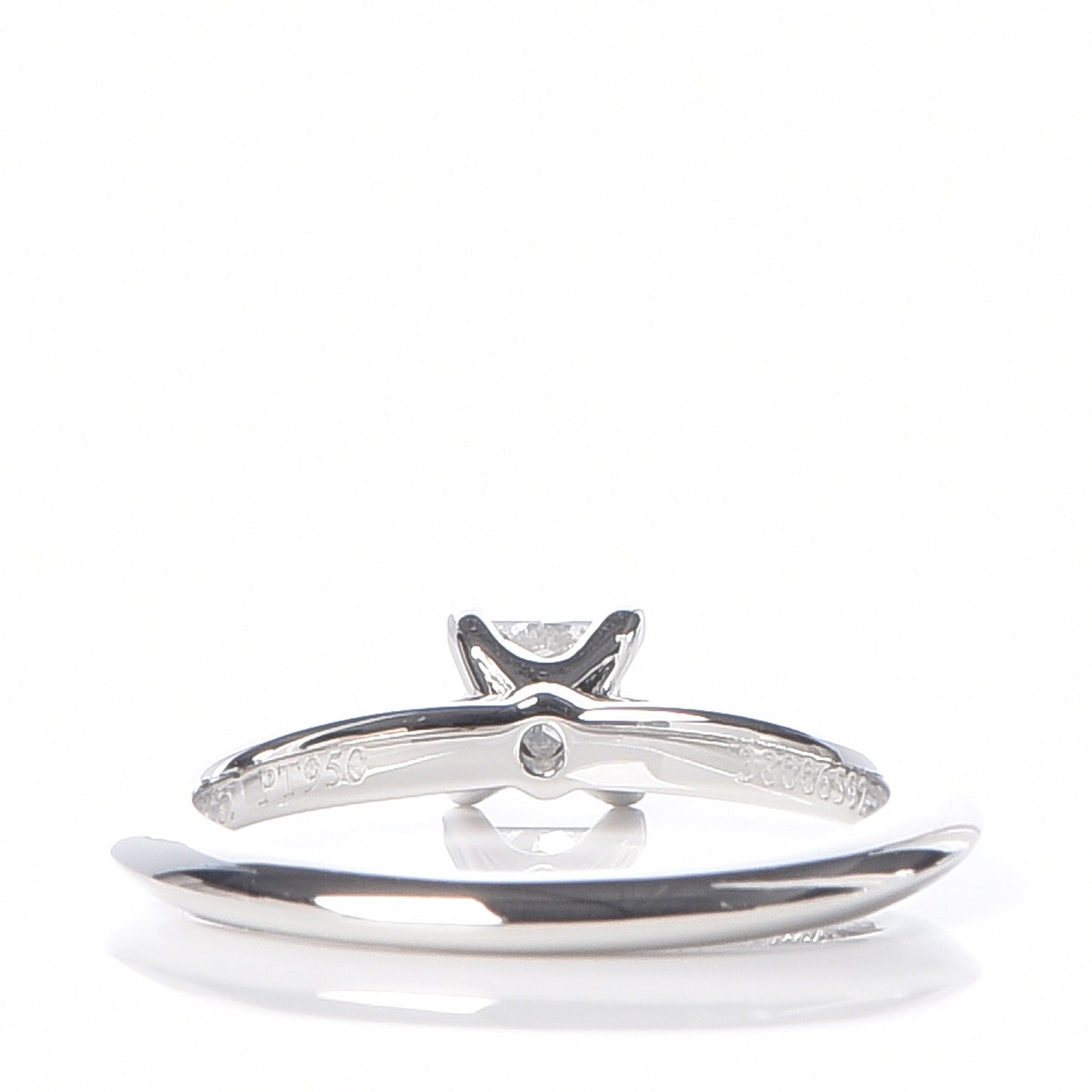 Platinum Diamond .22ct Princess Cut Engagement Ring 43 2.75