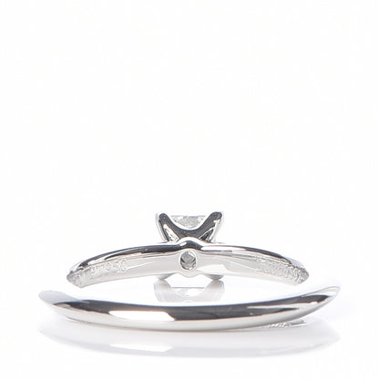 Tiffany Platinum Diamond .22ct Princess Cut Engagement Ring 43 2.75 5 of 8