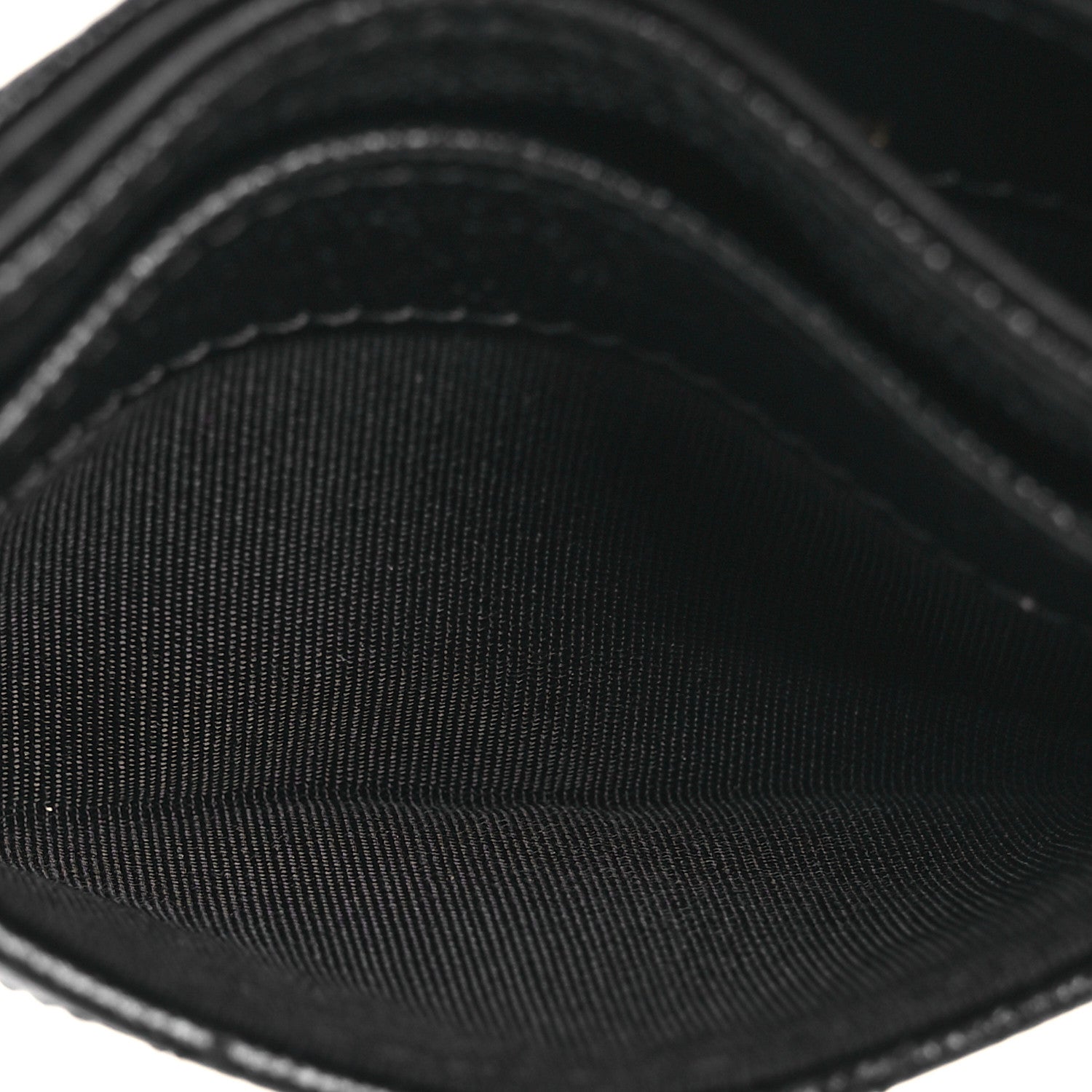 Chanel Caviar Quilted Studded CC Card Holder Black 7 of 12