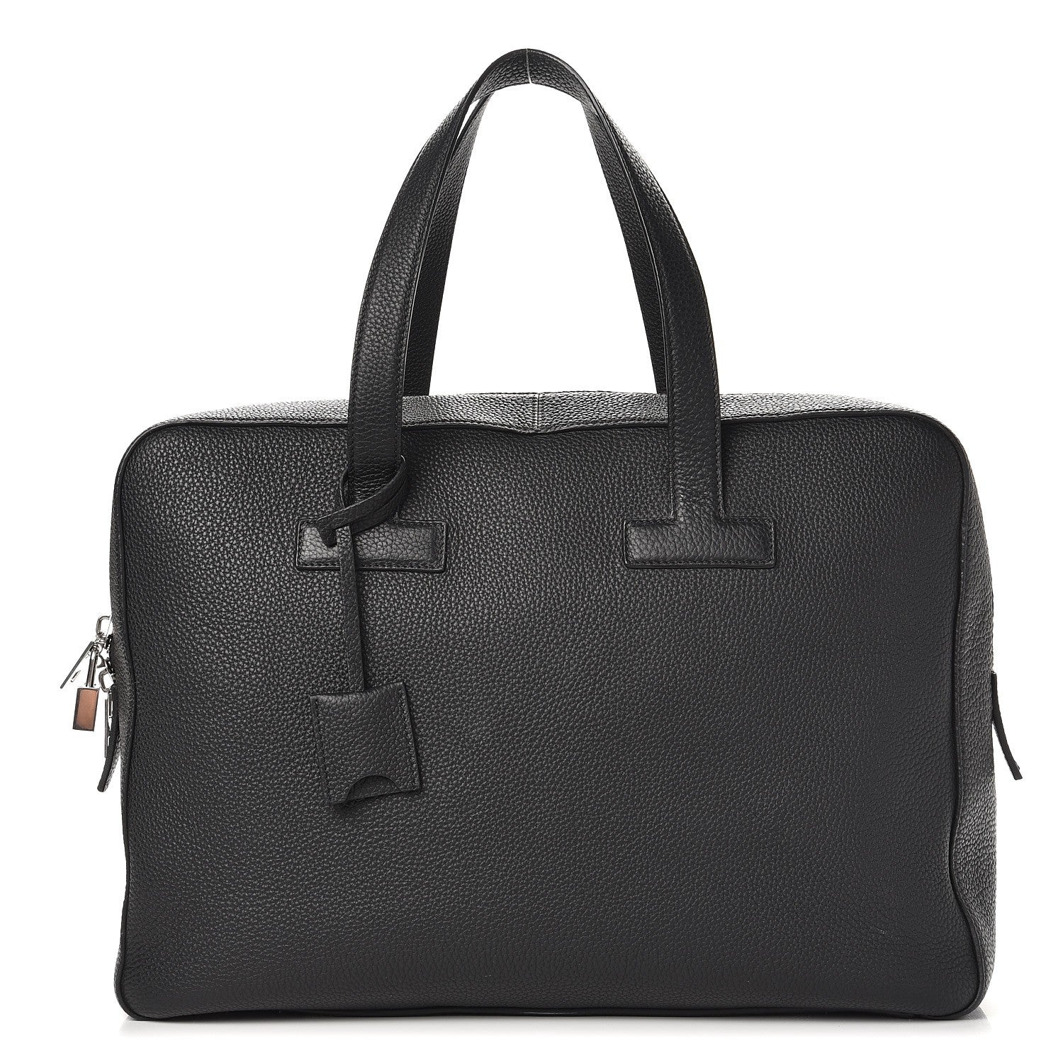 Tom Ford Grained Calfskin Medium T Line Briefcase Black 1 of 11