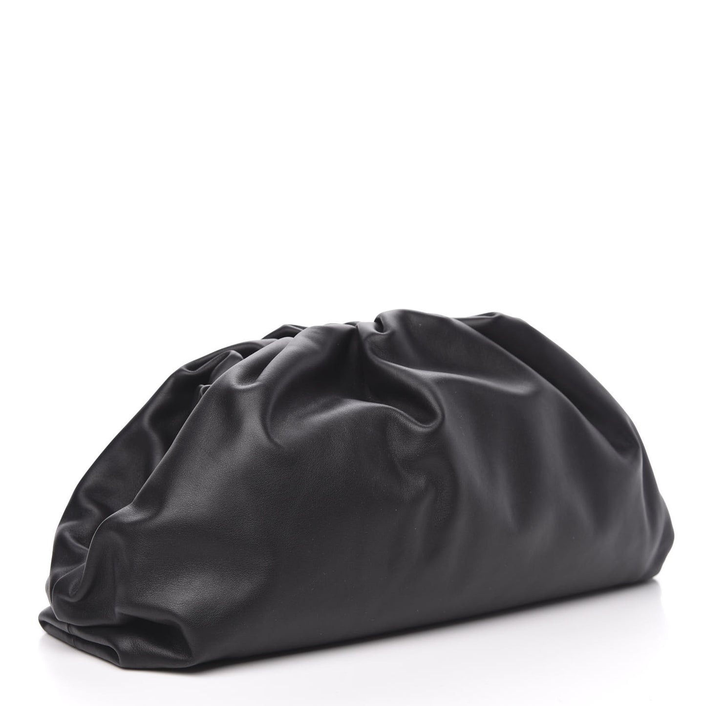 Smooth Butter Calf The Pouch Oversized Clutch Black