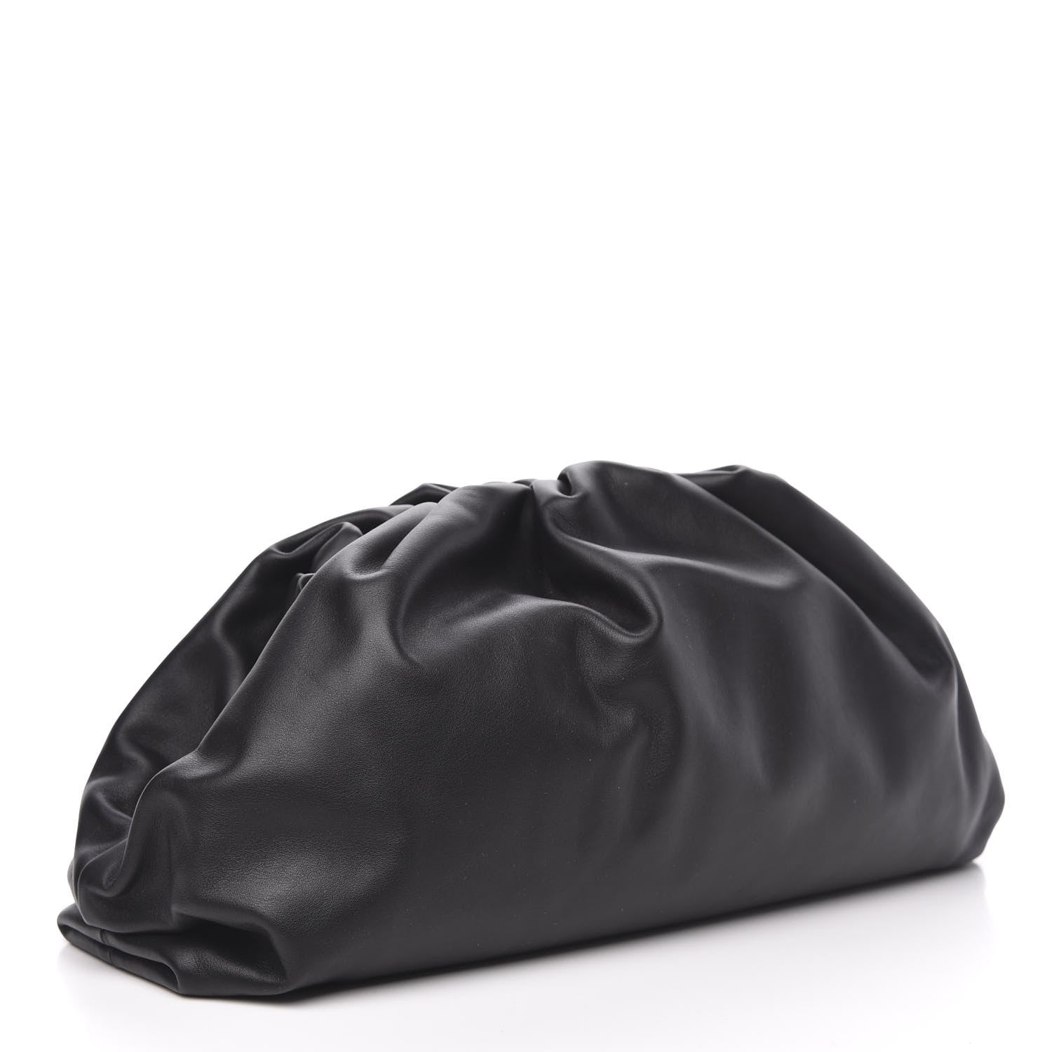 Bottega Veneta Smooth Butter Calf The Pouch Oversized Clutch Black 3 of 9