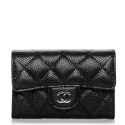 Chanel Caviar Quilted Flap Card Holder Black 1 of 8