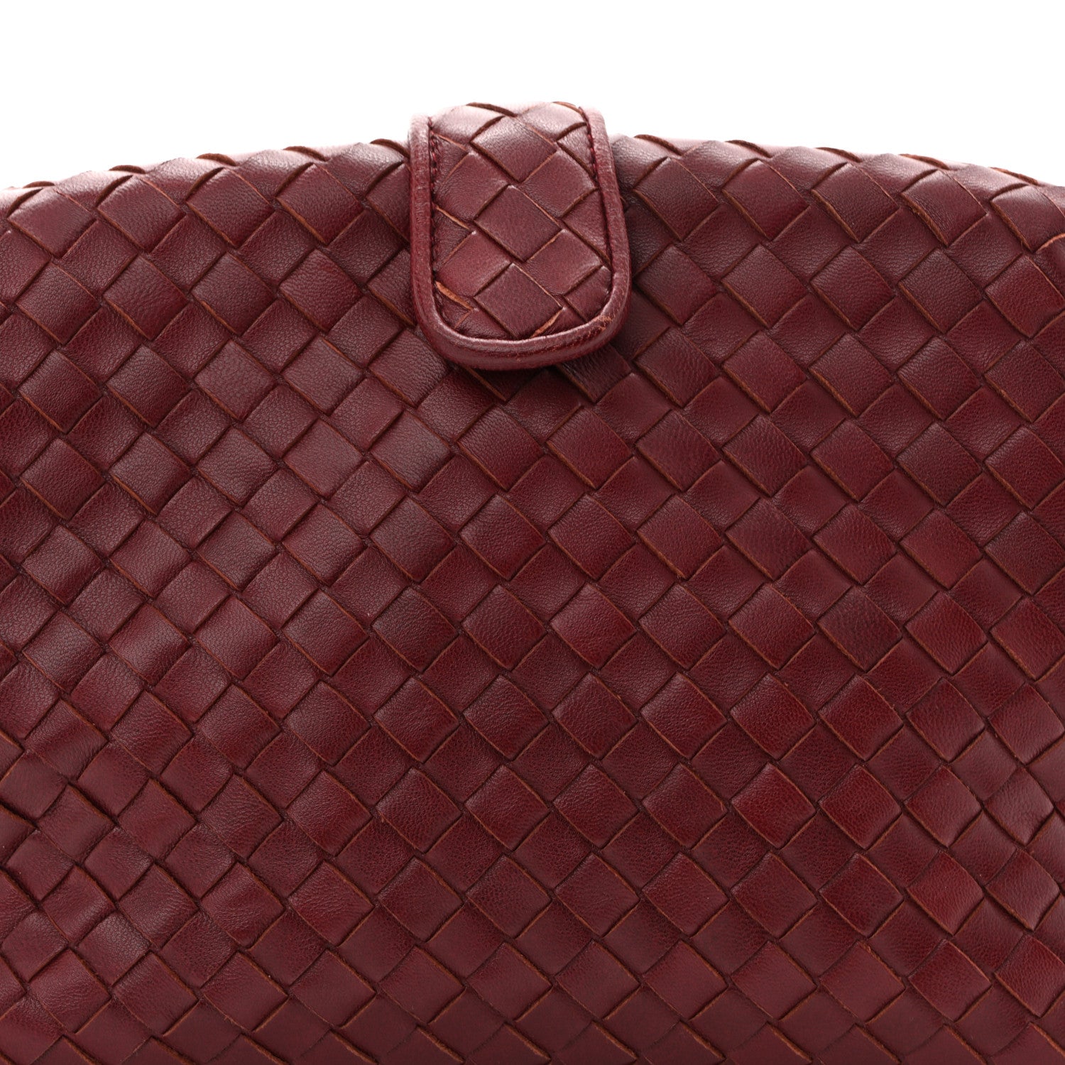 Bottega Veneta Nappa Intrecciato The Lauren 1980 Clutch Gigolo Red 9 of 11