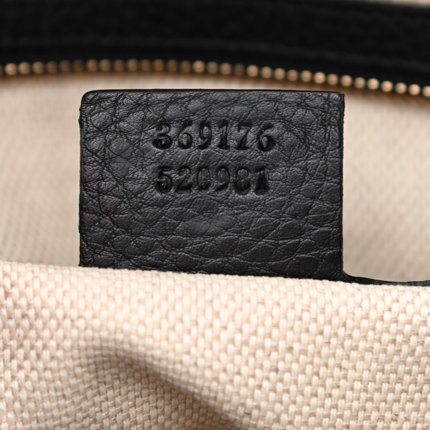 Pebbled Calfskin Small Soho Top Handle Bag Black
