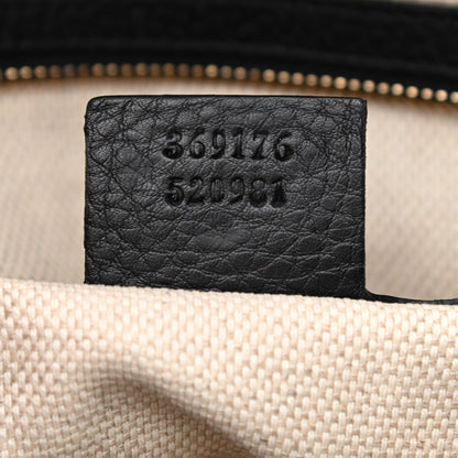 Gucci Pebbled Calfskin Small Soho Top Handle Bag Black 6 of 11