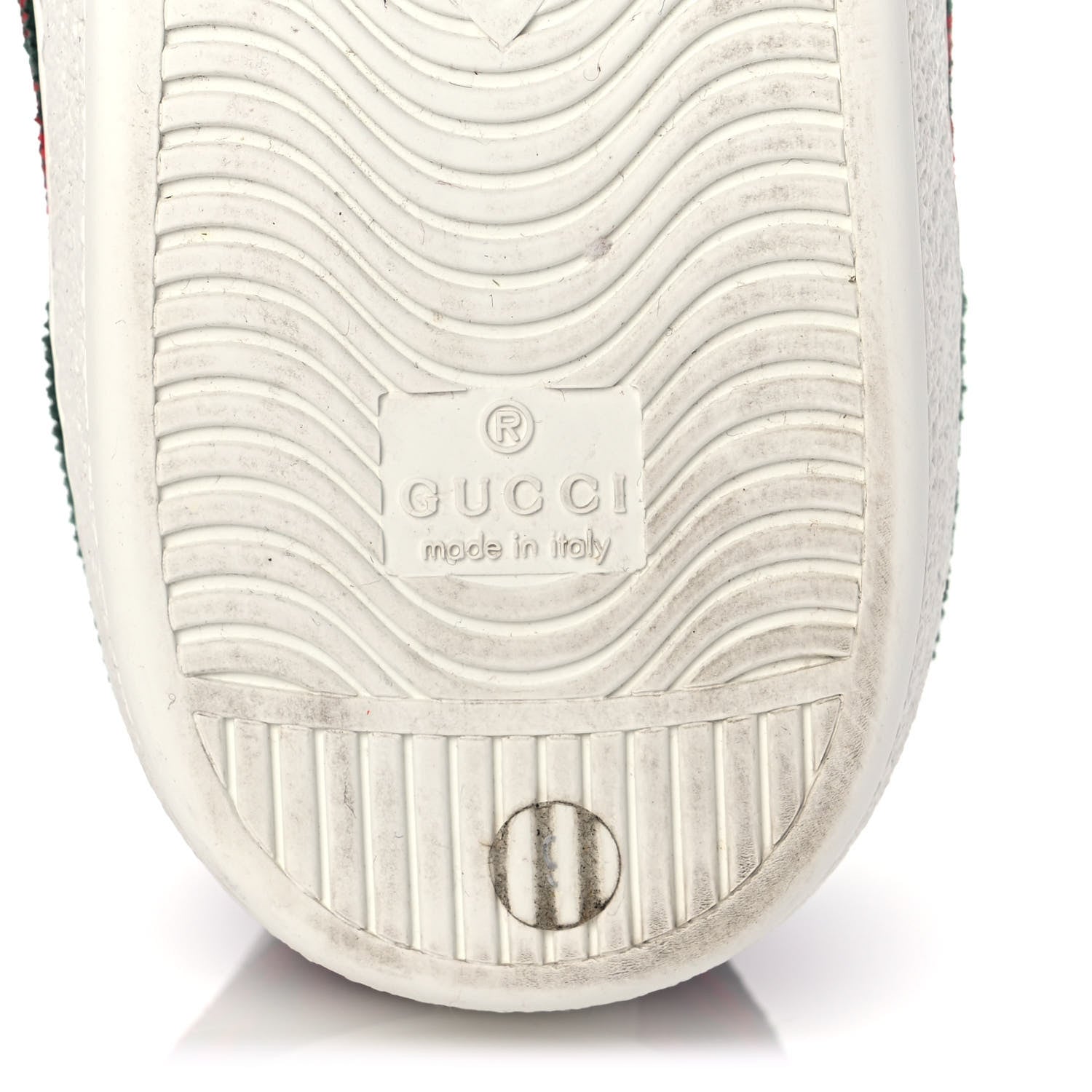 Gucci Covered Wool Big GG Monogram Mens Sneakers 9 Green Red 6 of 8